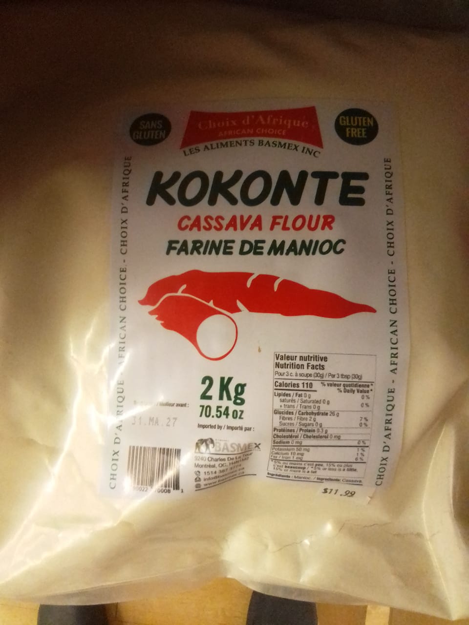 KOKONTE CASSAVA FOUR - Farine de Manioc