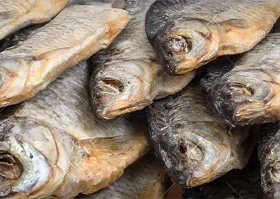 DRIED SALTED FISH, POISSON SALE SECHE, DJEMEKPE, KOOBI