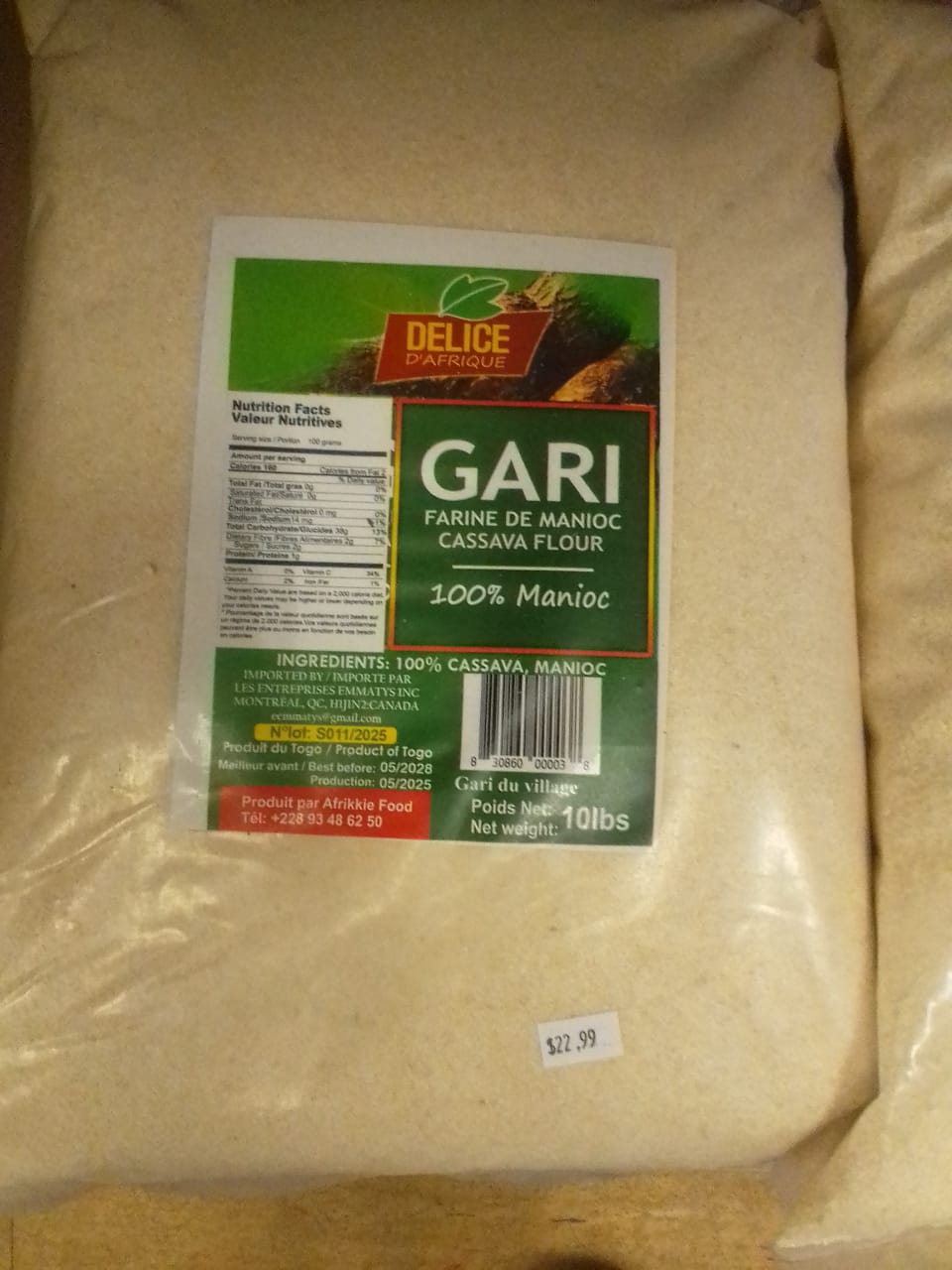 GARI - Farime De Manioc - Cassava Flour